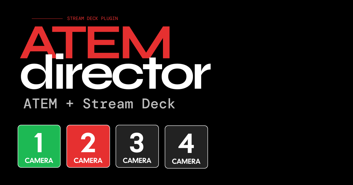 ATEMdirector — Stream Deck Control for ATEM Switchers